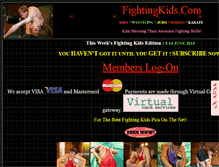 Tablet Screenshot of fightingkids.com